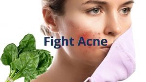 Spinach fight Acne